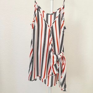 Charlotte Russe front tie tank top S